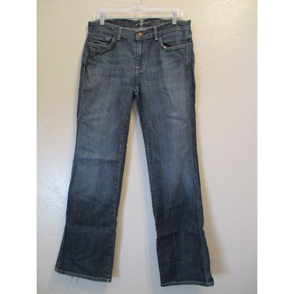 7 For All Mankind Womens Sz 32 "A" Pocket Bootcut Denim Jeans Medium Wash Y2K